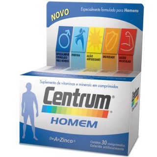 Centrum Homen - Caixa C/ 30cp