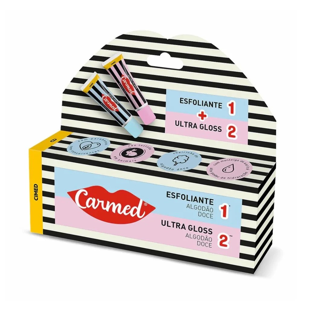 Carmed Protetor Labial 2 Em 1 Esfoliante E Ultra Gloss