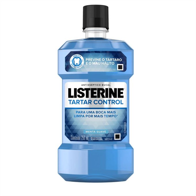 Listerine Zero Alcool Tartar Control Menta Suave 250Ml