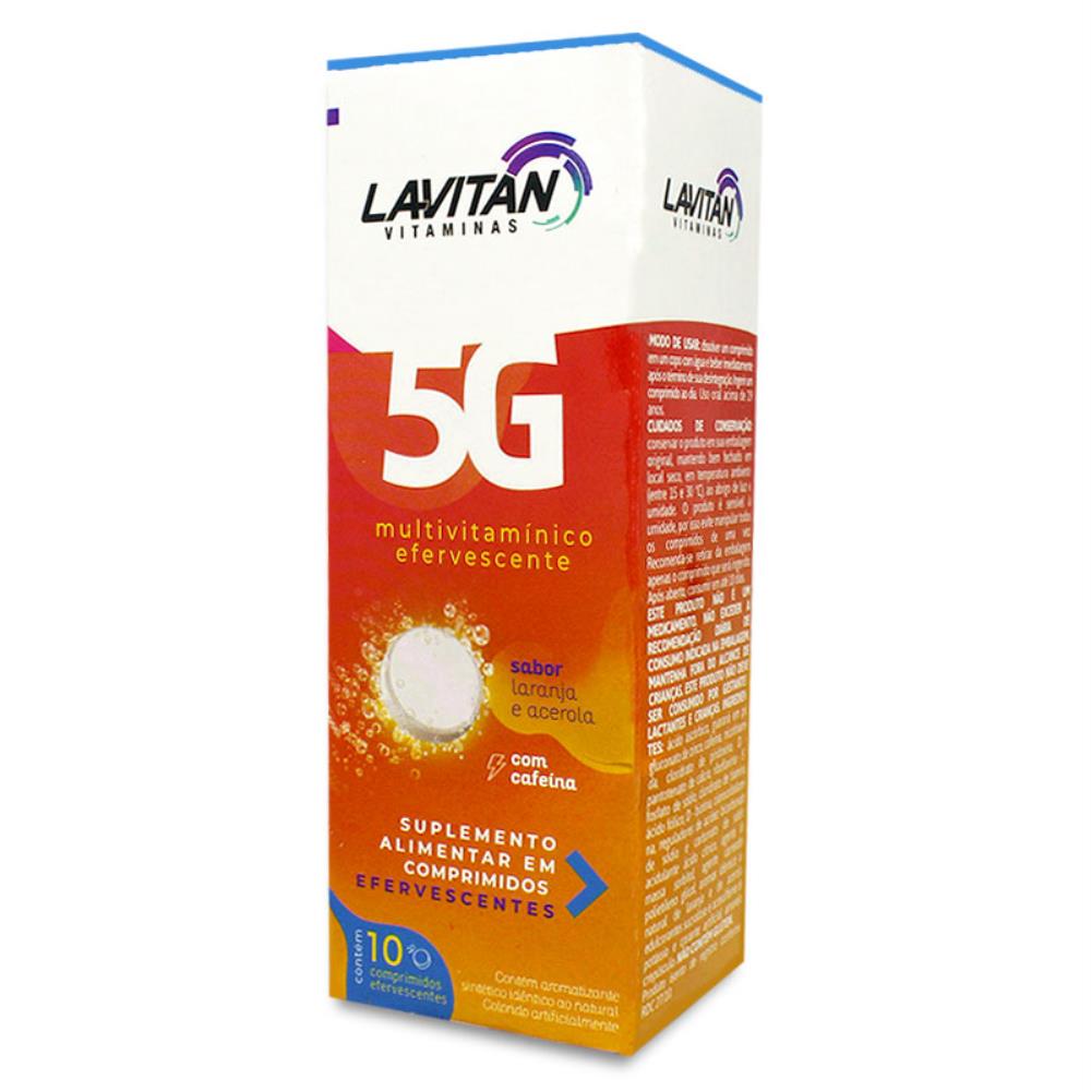 Lavitan 5g 10cp Eferv Sabor Laranja Com Acerola Aromatizado