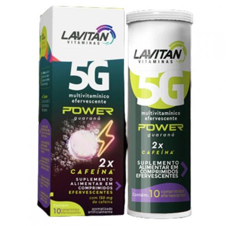 Lavitan 5g 10cp Eferv Power Guarana Com 2x Cafeina