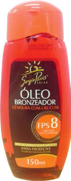 Óleo Bronzeador Cenoura/Urucum Fps8 150Ml Sergio Paris