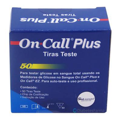 On Call Plus - 50 Tiras Ii Tiras Reagentes