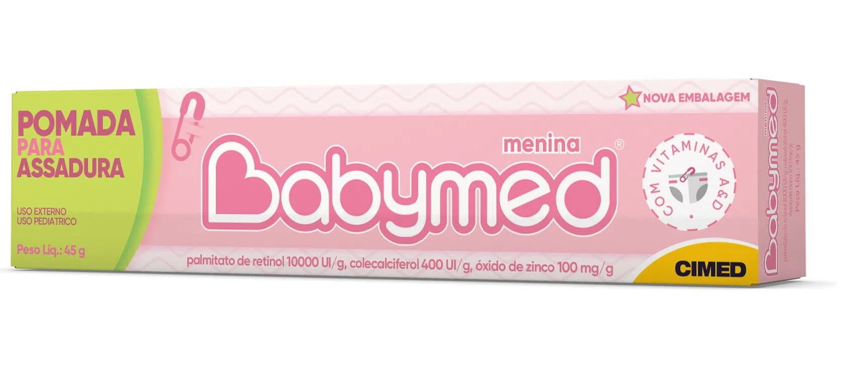 Babymed Pomada 45g P/ Assadura Rosa - Cimed