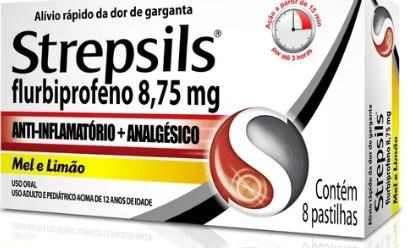 Strepsils 8 Pastilhas Mel E Limao Reckitt Benckiser
